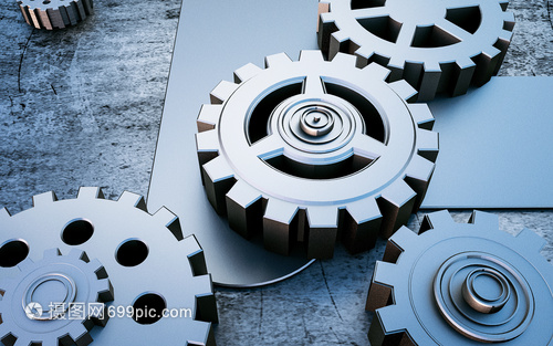 3D機(jī)械齒輪場(chǎng)景 現(xiàn)代機(jī)械科技的視覺盛宴